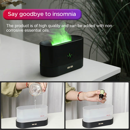 SerenityGlow RGB Flame Humidifier