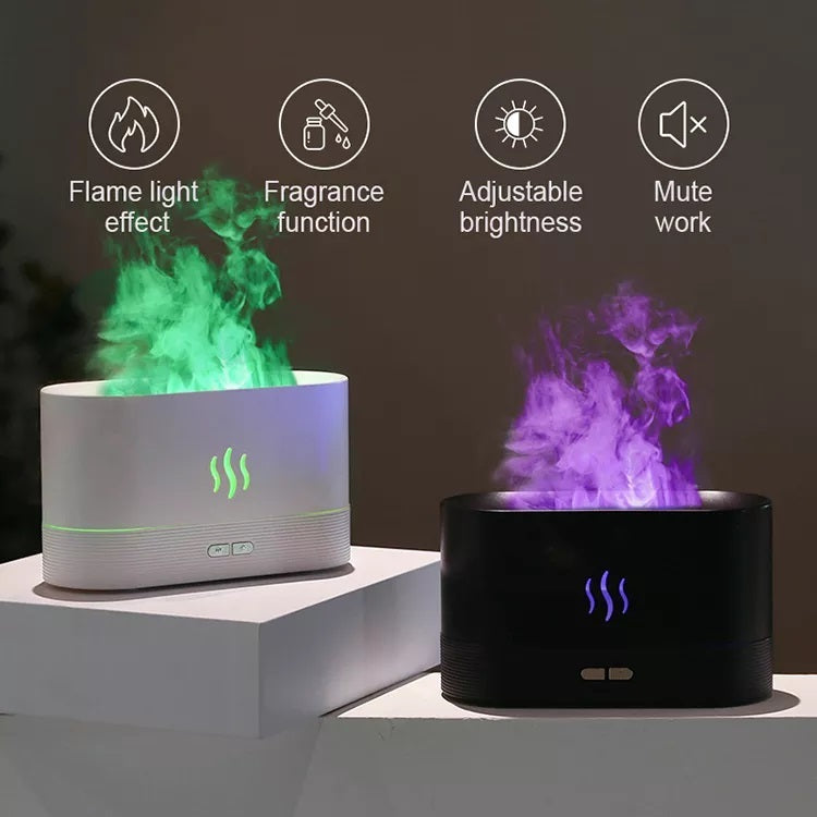 SerenityGlow RGB Flame Humidifier